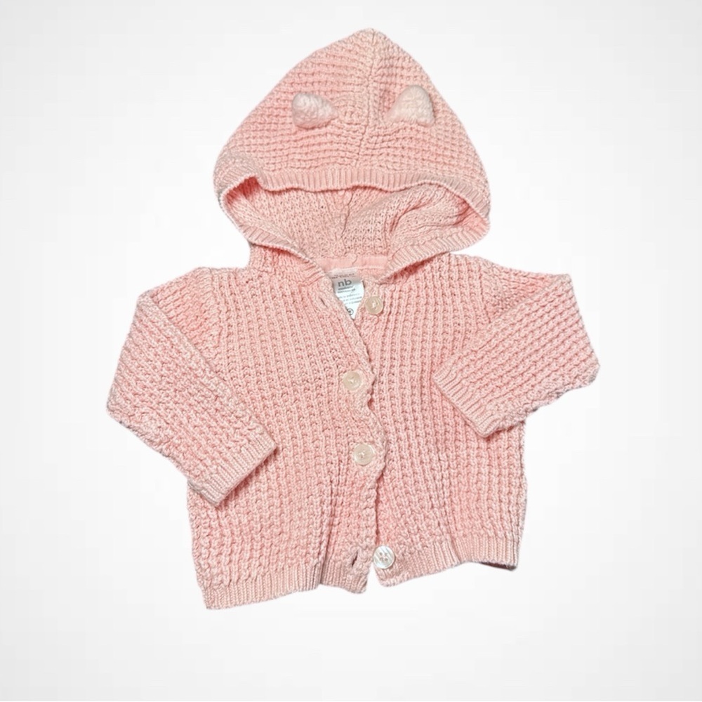 Carter's Soft Pink Knit Baby Sweater